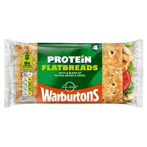 Warburtons Protein Flatbreads x4