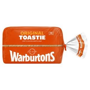 Warburtons Toastie Thick Sliced White Bread 400g