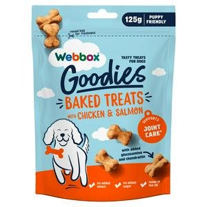 Webbox Goodies Baked Treats with Chicken & Salmon for Dogs 125g