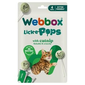 Webbox Lick e Pops 4 x 1.4g Catnip Treats