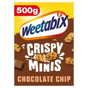 Weetabix 500g Crispy Minis Chocolate Chip Breakfast Cereal
