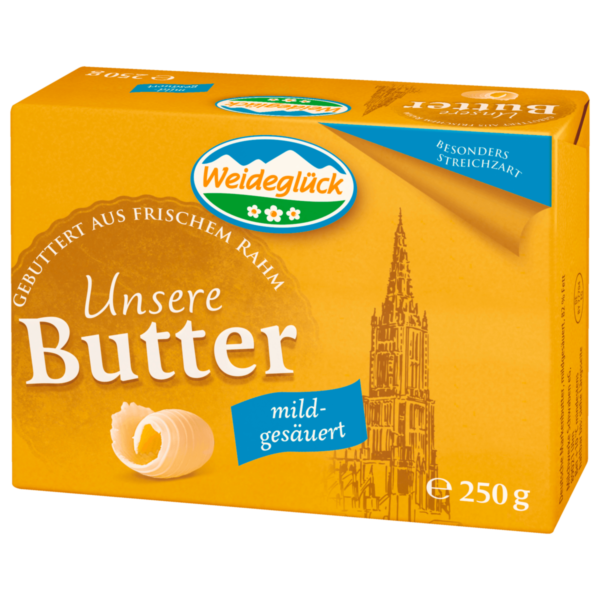 Weideglück Markenbutter mild gesäuert 250g