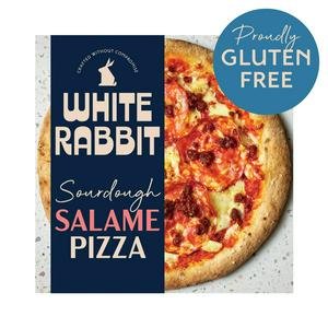 White Rabbit 410g Salami Sourdough Gluten Free Pizza