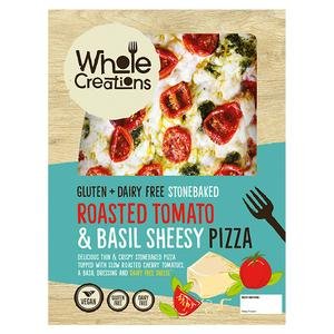 Whole Creations Dairy & Gluten Free Roasted Tomato & Basil Sheesy Pizza 275g