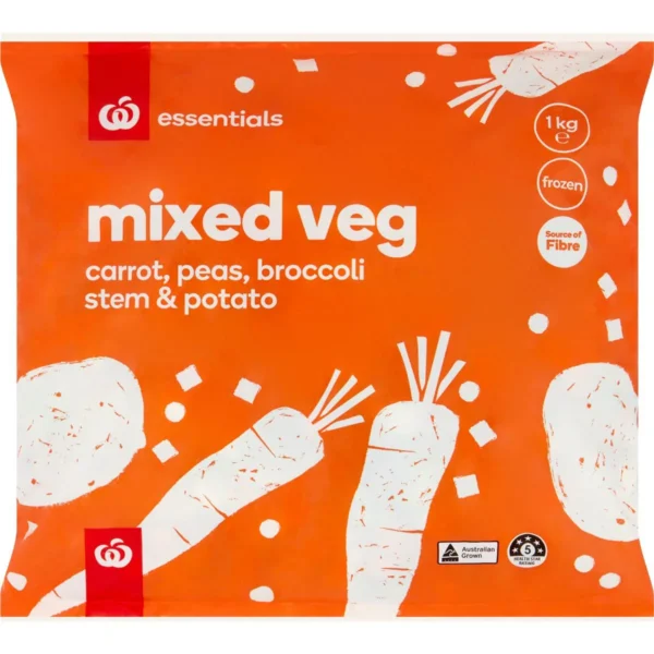 Woolworths Essentials Frozen Mixed Vegetables