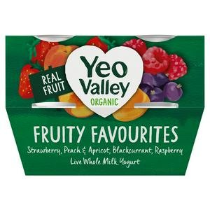 Yeo Valley Organic Fruity Favourites 4x110g