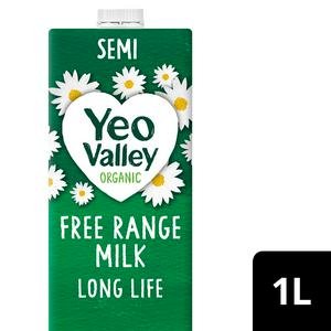 Yeo Valley Organic Long Life Semi Skimmed Milk 1L