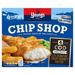 Young's Chip Shop Large Cod Fillets 400g
