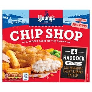Young's Chip Shop Large Haddock Fillets 440g
