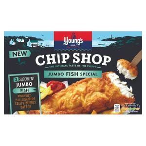 Young's Chip Shop Succulent Jumbo Fish x2 480g