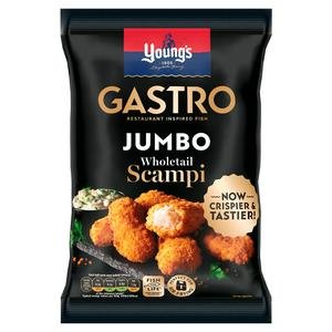 Young's Gastro Frozen Wholetail Scampi 230g
